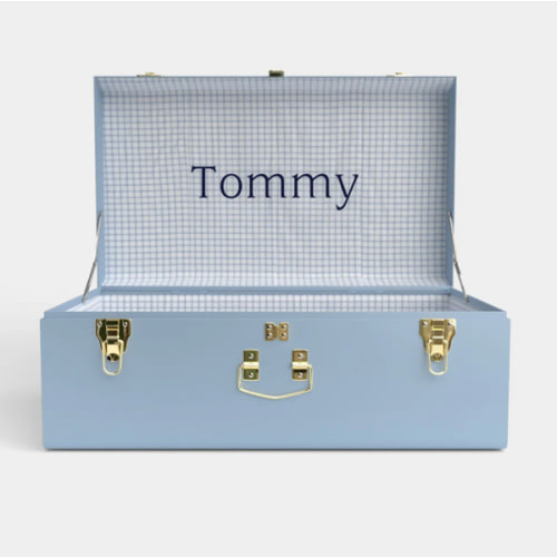 Grand Trunk - Light Blue - Picnic in Blue / Embroidery