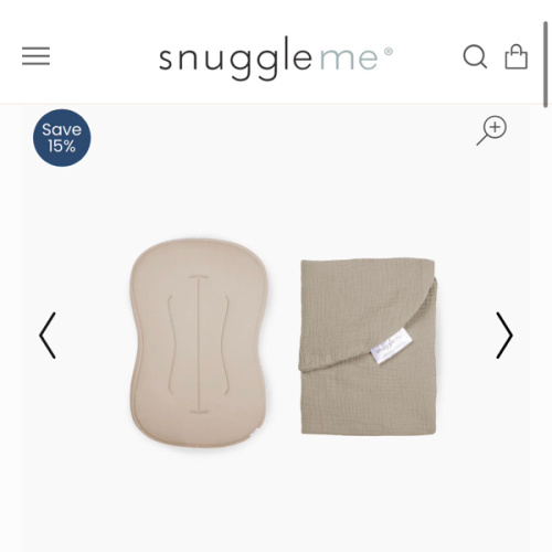 Lounger Curve + Muslin Cover Set | Birch