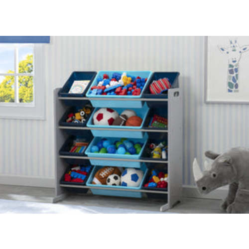 Kids Toy Storage Organizer with 12 Plastic Bins