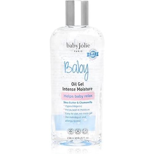Baby Jolie Relaxing Baby Oil Gel with Shea Butter & Camomile Intensive Moisture 8Oz