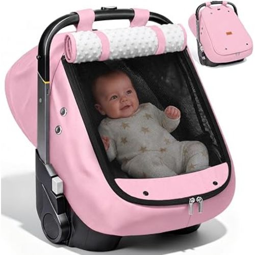 Bioby Waterproof Baby Car Seat Cover, Infant Car Seat Cover for Boy Girl