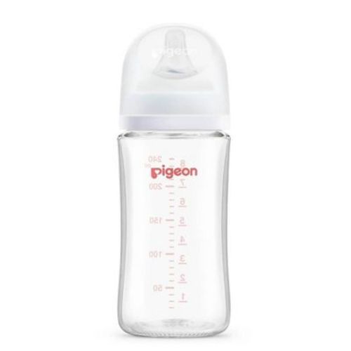 Pigeon Nurture & Nest Wide-Neck Anti-Colic Glass Baby Bottle with Nipple - 8 fl oz