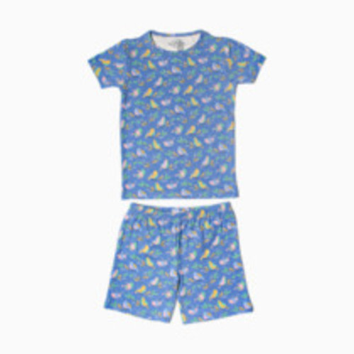 Copper Pearl Printed 2-Piece Short Sleeve Pajamas - Birdie, 18 Months