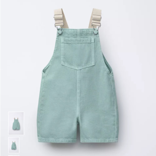 SERGED OVERALL SHORTS - Aquamarine | ZARA United States