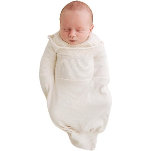 Swaddelini Organic Cotton Sleep Sack, Swaddle for Newborns, 0-3 Month Baby Sleep Sack, 6-12 pounds, Made in USA