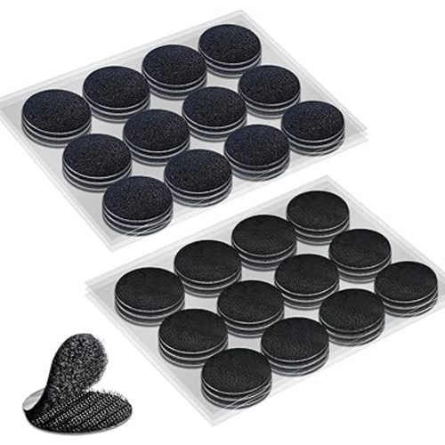 Large Hook and Loop Dots with High Adhesive, 1.38 inch Double Sided Round Circle Tape for Home, Classroom, Office or Outdoor Use