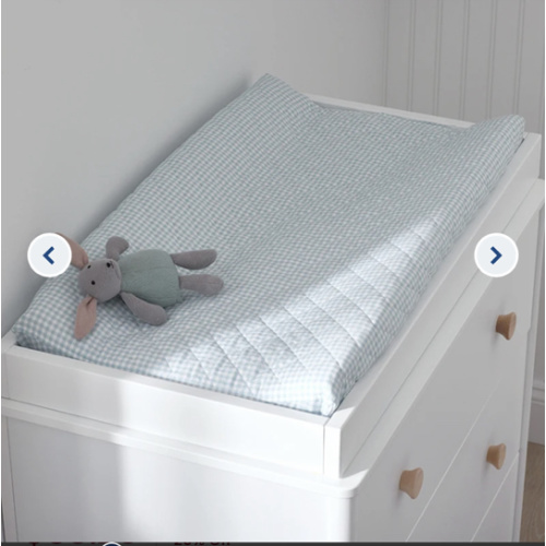 Ditsy Gingham Quilted Changing Pad Cover | The Company Store