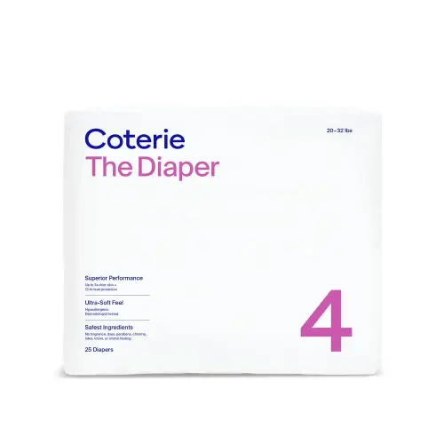 Coterie Size 4 Diapers, 25 Ct