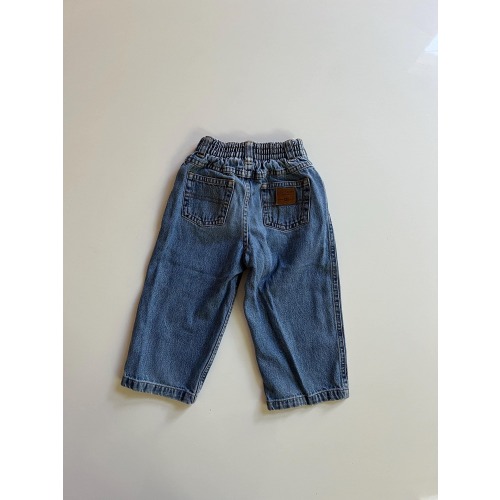 Vintage Toddler Jeans 90s Relaxed Straight Leg Loose Fit Jeans for Baby Toddler Faded Glory Y2K Baby Jeans Elastic Waist Cool Kids Pant Jean