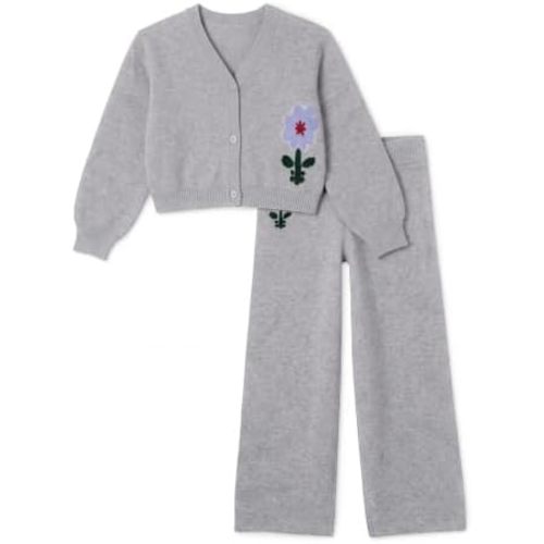 Amazon Essentials x Sofia Grainge - Conjunto de suéter tipo cárdigan para niñas y niños pequeños (Mommy & Me)