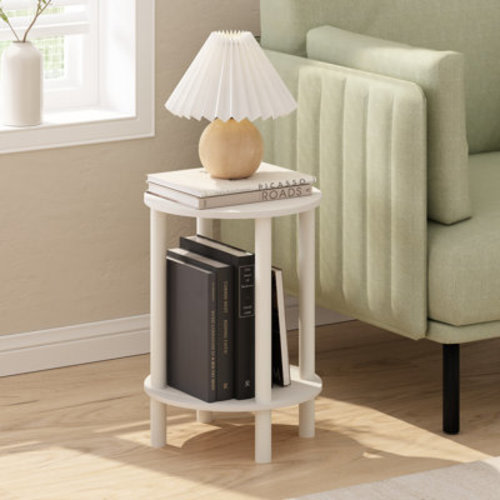 Ebern Designs Creekside 2-Tier Round Wooden End Table, Side Table, & Reviews | Wayfair