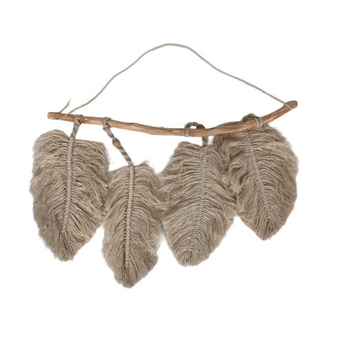 Crane Baby Leaf Wall Decor
