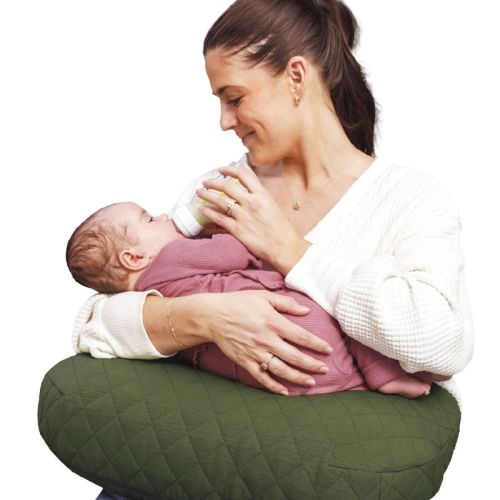 Boppy Luxe Nursing Pillow - Green Moss Quilt