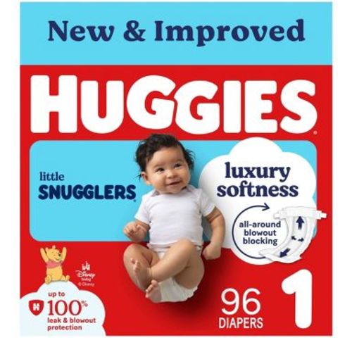 Huggies Little Snugglers Diapers - Size 1 - 96ct