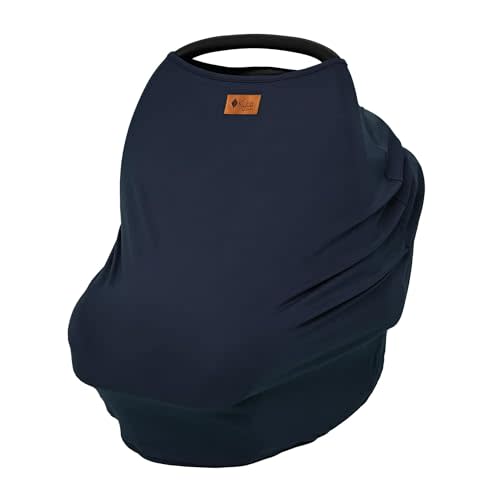 KYTE BABY Unisex Rayon Made from Bamboo Car Seat Cover, Navy