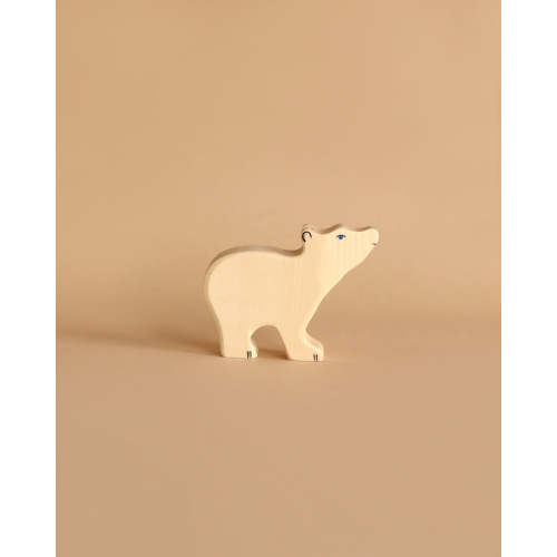 Holztiger Polar Bear, Small, Head Raised