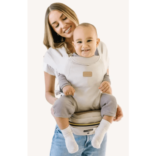 Tushbaby Hip Carrier 2-in-1 Convertible Carrier - (Color): Vegan Leather Cream