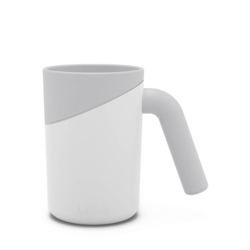 Lalo Bath Rinse Cup - Handle for Easy Grip, Tear-Free Baby Bathing, Flexible Lip, Soft Edge, Lightweight Bath Cup For Rinsing Hair and Body - Coconut
