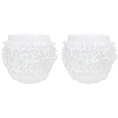 Durio Baby Bloomers for Toddler Girls Ruffle Diaper Covers for Girls Cute Cotton Baby Girl Shorts