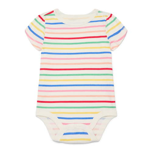 Wonder Nation Baby Girl Short Sleeve Bodysuit, Sizes 0-24 Months