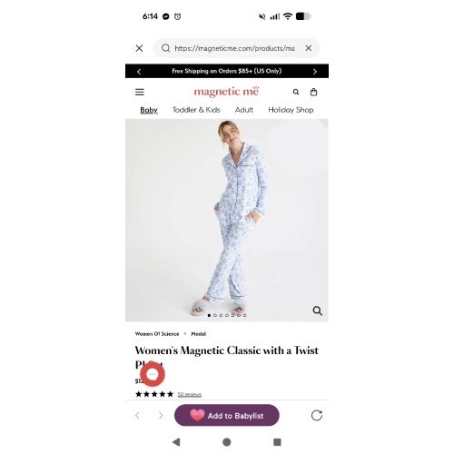 Women's Magnetic Classic with a Twist PJ Set – Magnetic Me