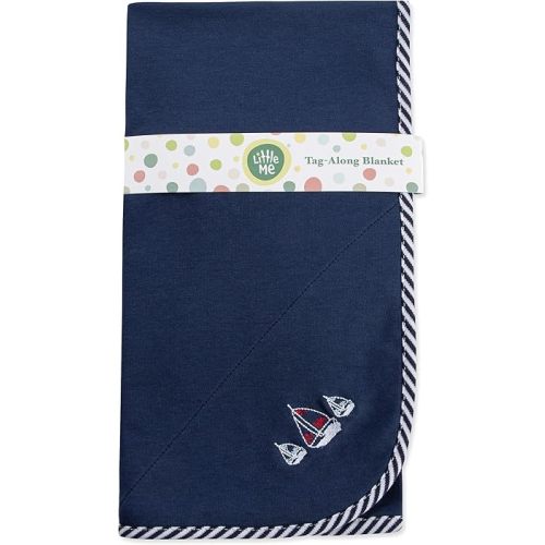 Little Me Blankets for Baby Boys' Sailboats Swaddling Receiving Blanket