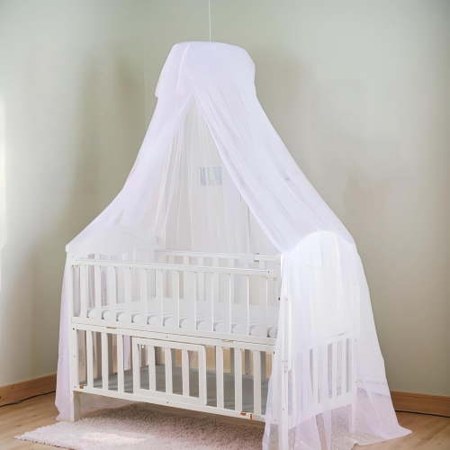 Baby Crib Bed Mosquito Net White