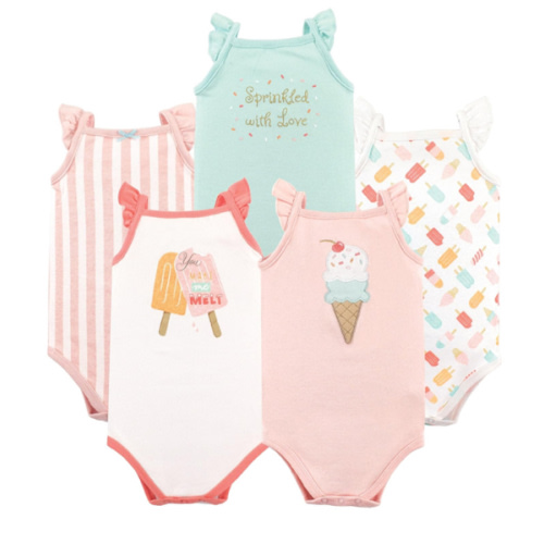 Hudson Baby Unisex Baby Cotton Sleeveless Bodysuits