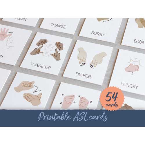 ASL Flashcards: Boho Classroom Decor, Special Education (DIGITAL)