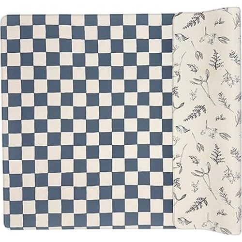 Ofie Mat, Baby Play Mat (Oceanview Checkerboard and Plants)