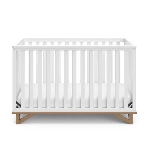 Santa Monica 5-in-1 Convertible Crib - White/Vintage Driftwood