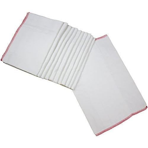 OsoCozy Prefold Cloth Diapers (1 Doz) - Soft, Absorbent, Durable - 100% Cotton