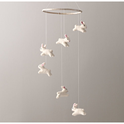 Wool Felt Bunny Mobile | RH Baby & Child