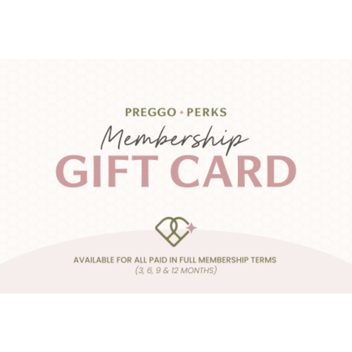 Preggo Perks Membership Gift Card
