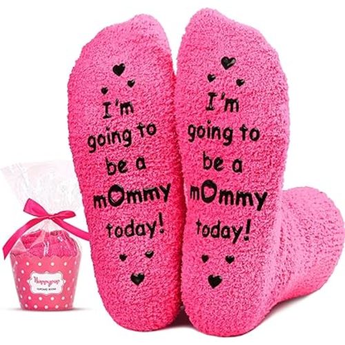 HAPPYPOP Pregnancy Gifts for Women - Pregnant Mom Socks, IVF Gifts on Mother's Day