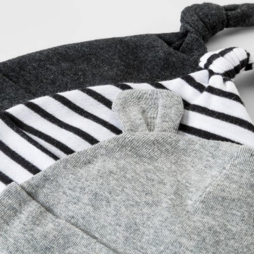 Baby 3pk Basic Hat - Cloud Island™ Black