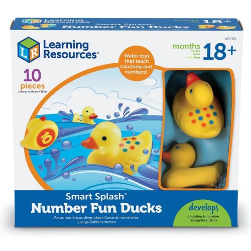 Learning Resources Smart Splash Number Fun Ducks: Math & Counting Kit for Toddlers, Educational Plastic Toy Set
