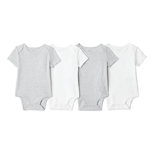 Amazon Essentials Unisex Babies' Short-Sleeve Bodysuits