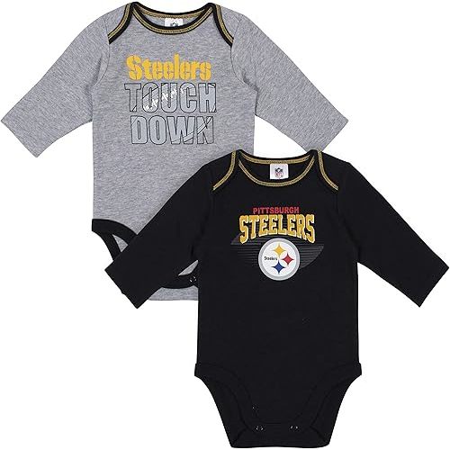 Gerber Baby NFL Team 2 Pack Long Sleeve Onesie Bodysuit