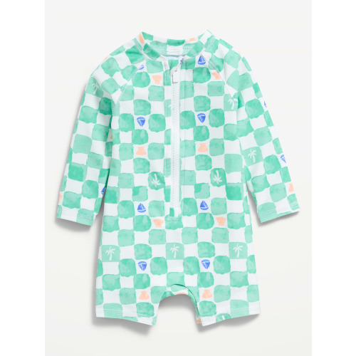 Printed Swim Rashguard Bodysuit for Baby