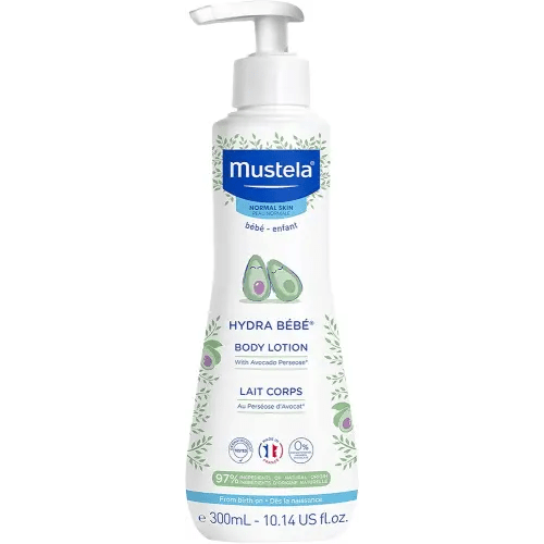Mustela Hydra Bebe Body Lotion - Daily Moisturizing Baby Lotion with Natural Avocado, Jojoba & Sunflower Oil – Various Sizes