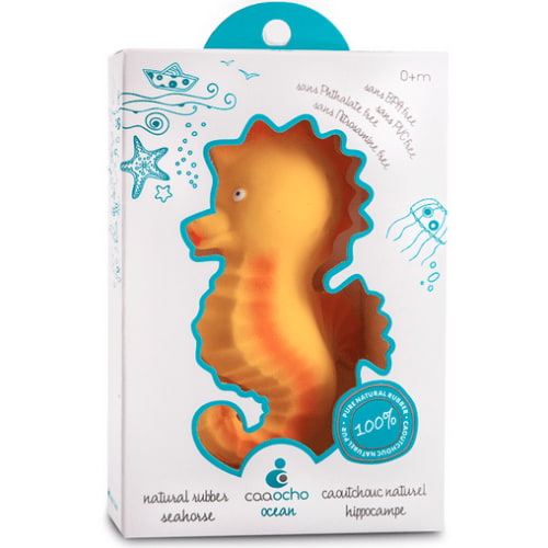 CaaOcho Nalu the Seahorse Bath Toy–Eco Baby Bath Toy – The Natural Baby Company