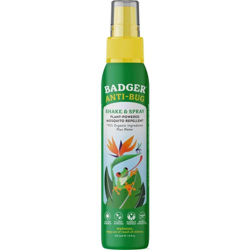 Badger Bug Spray, DEET-Free Citronella, Non-Toxic, Vegan, 4 fl oz
