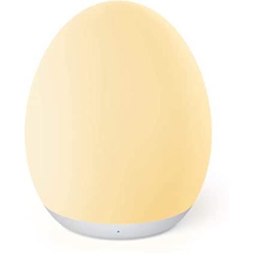 Amazon.com: JolyWell Night Light for Kids with Color Changing Mode & Dimming Function, Rechargeable Baby Egg Night Light with 1 Hour Timer&Touch Control, up to 100H, White : Baby