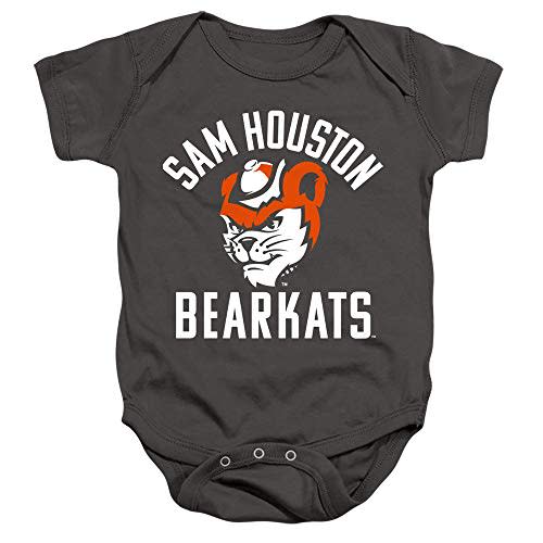 Sam Houston State University Official One Color Bearkats Logo Unisex Infant Snap Suit for Baby
