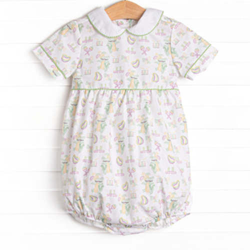 Mardi Gras Madness Bubble, Green – Stitchy Fish