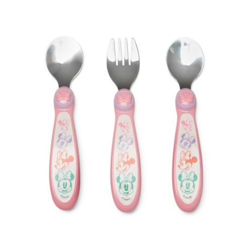 Disney Disney 3pc Minnie Mouse Baby Utensils Set with 2 Spoons and a Fork