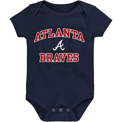 Outerstuff MLB Officially Licensed 0-24 Months City Headline Arch Logo Creeper Bodysuit Romper