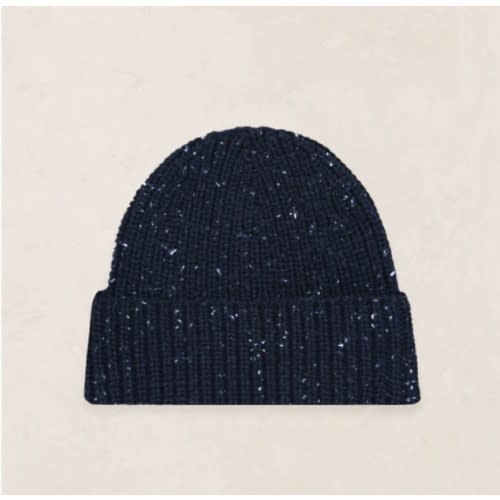 Knit Beanie - Navy Speckle