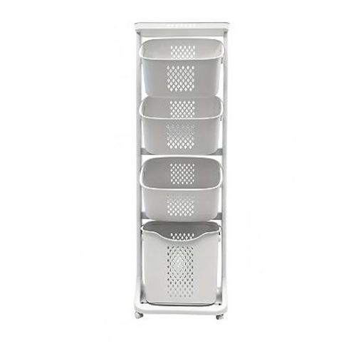 ELEMENT ACE 4-Tier Rolling Laundry Hamper Sorter with Removable Baskets & Wheels